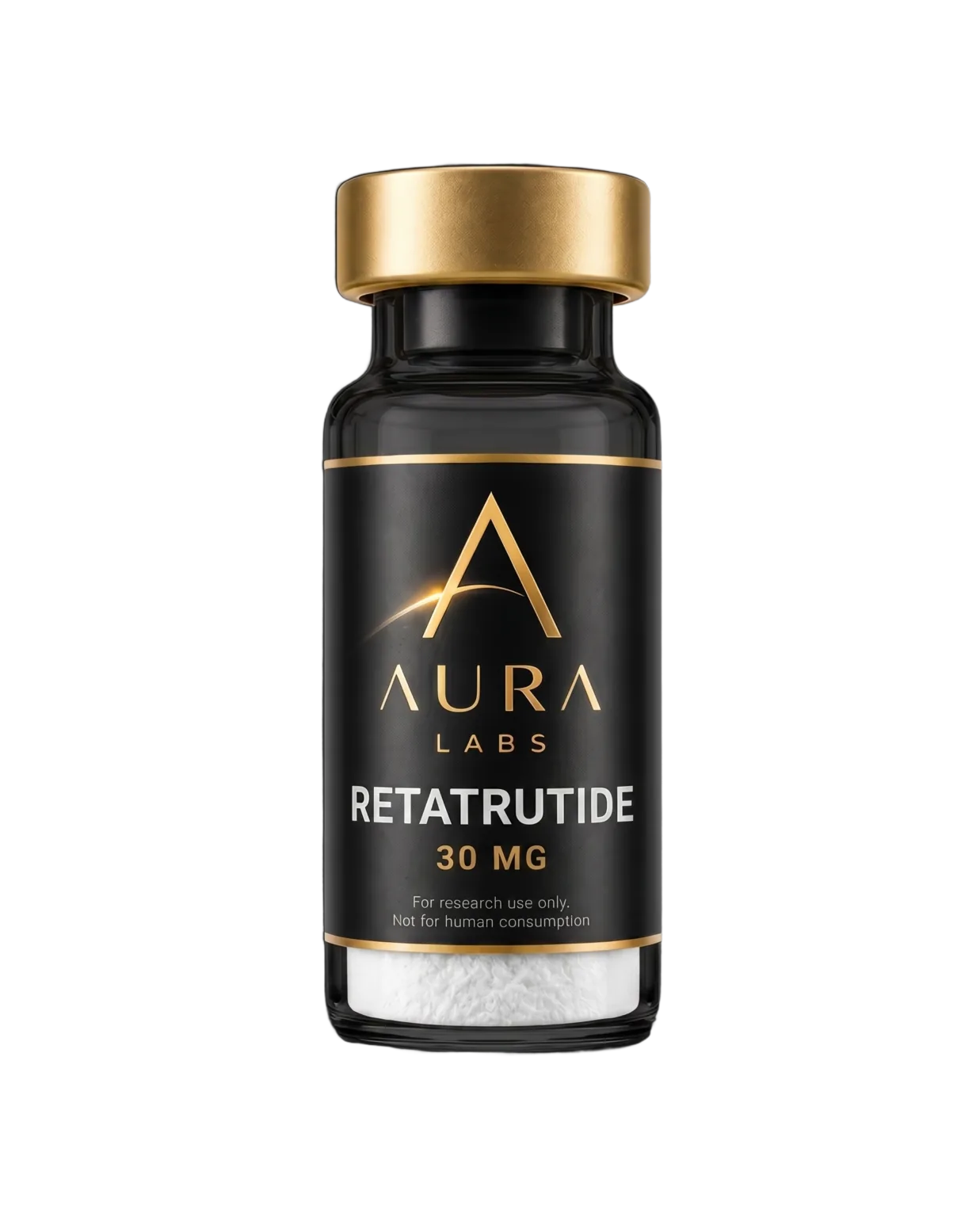 Retatrutide research vial, Aura Labs